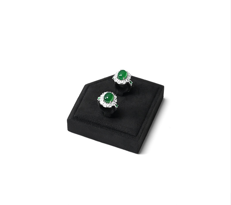 OIRLV New arrival Black Microfiber Jewelry display set:TT578