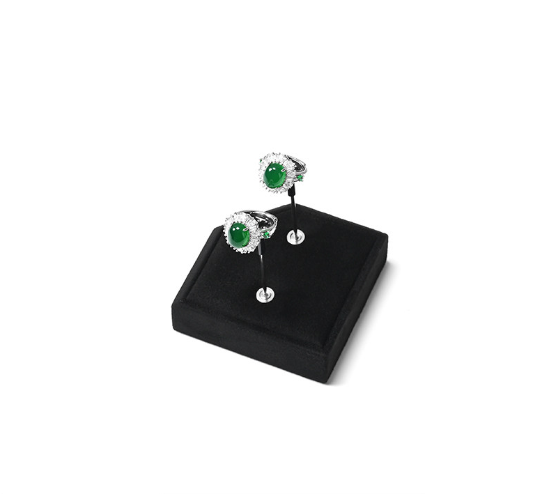 OIRLV New arrival Black Microfiber Jewelry display set:TT578