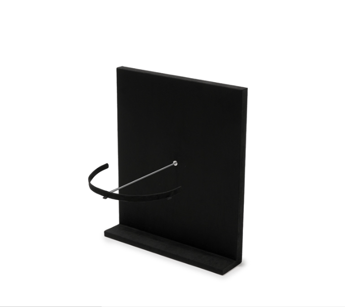 Luxury Black Beige Suede Metal Crown Display Props TT591-92