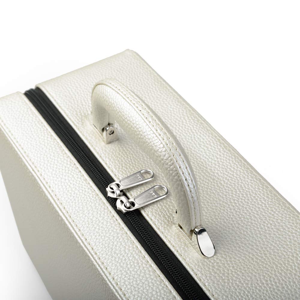 Oirlv Leather Jewelry Box Handmade Travel Jewelry Organizer Storage Case X010