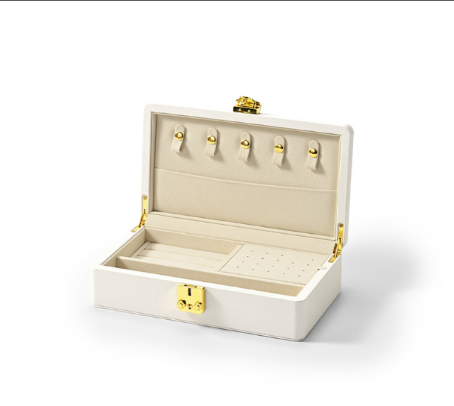 Custom Green PU Leather Suede Jewelry Case