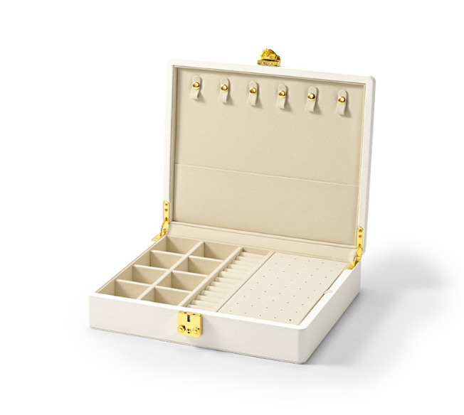 Custom Green PU Leather Suede Jewelry Case
