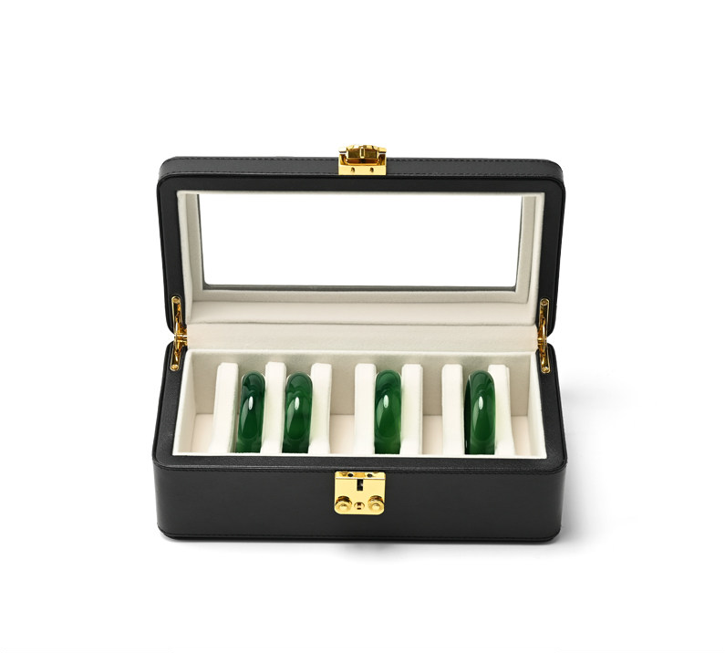 OIRLV Factory Black PU Microfiber Jewelry Collection Set :J017