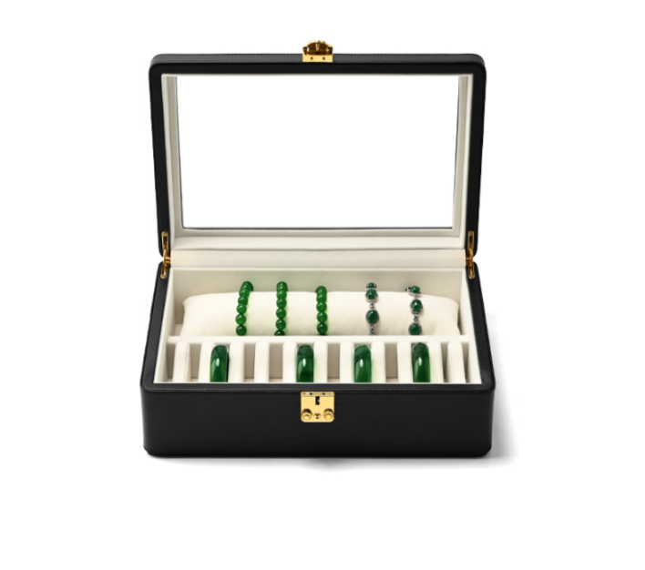OIRLV hot sale Black Velvet Bracelet storage box:H185