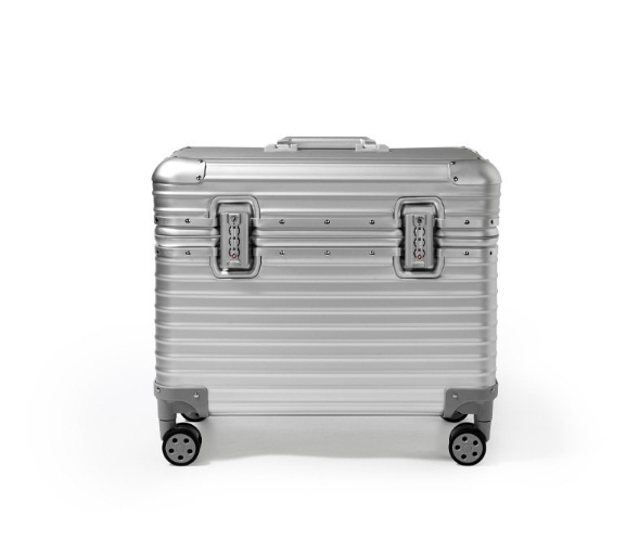 OIRLV Luxury Silver Alloy Velvet Jewelry Rolling Case : X080