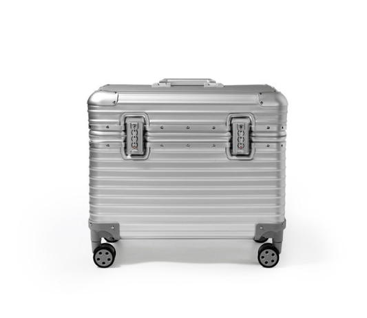 OIRLV Luxury Silver Alloy Velvet Jewelry Rolling Case : X080