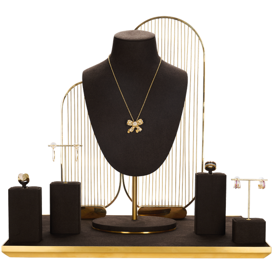 Luxury Brown Jewelry Display Set TT104
