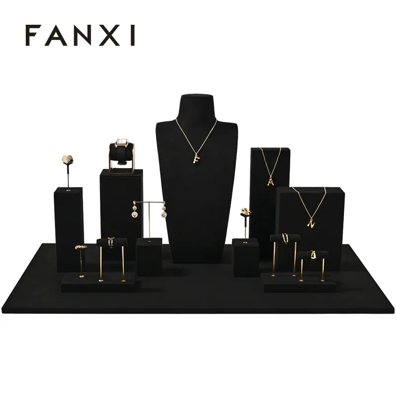 OIRLV  new arrival Black Microfiber luxury jewellery TT332