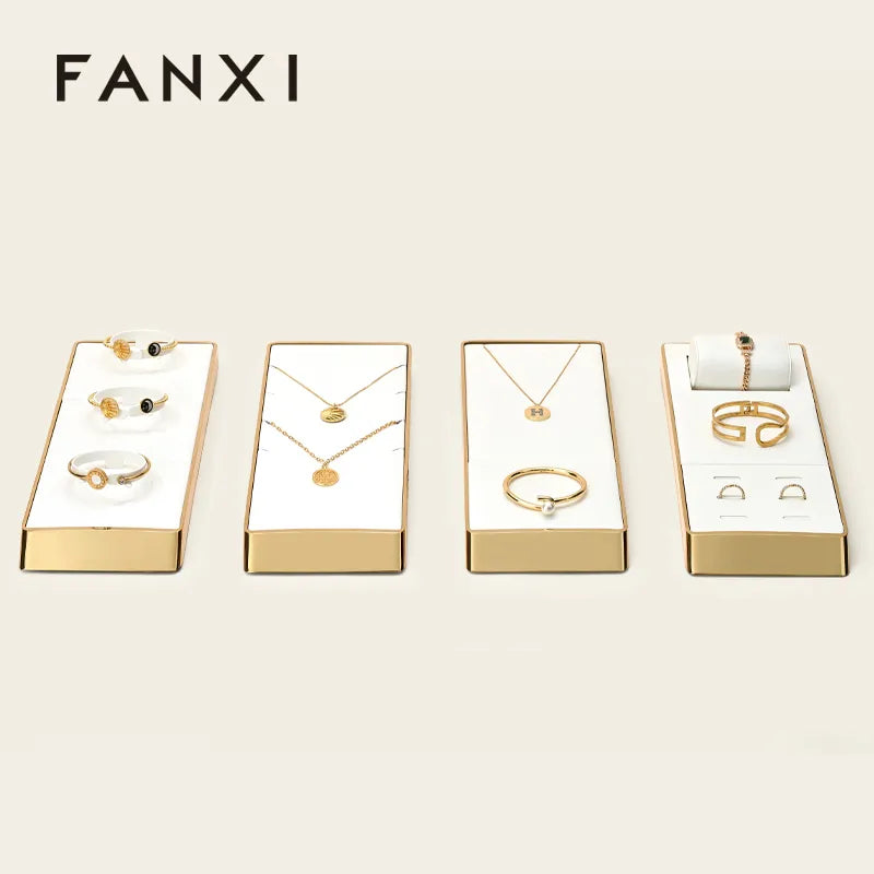 OIRLV factory White PU leather metal luxurious jewelry : JS116