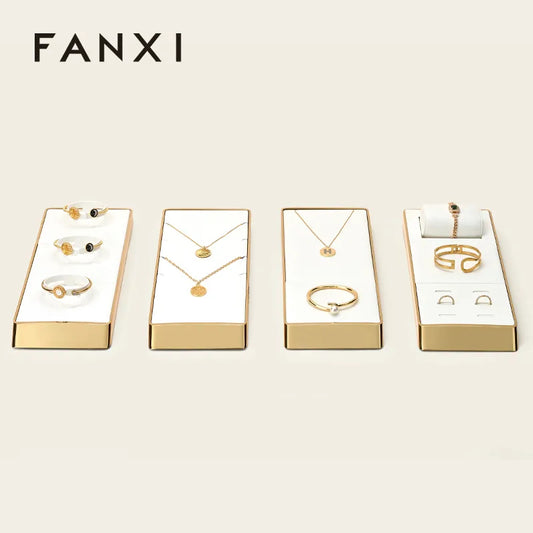 OIRLV factory White PU leather metal luxurious jewelry : JS116