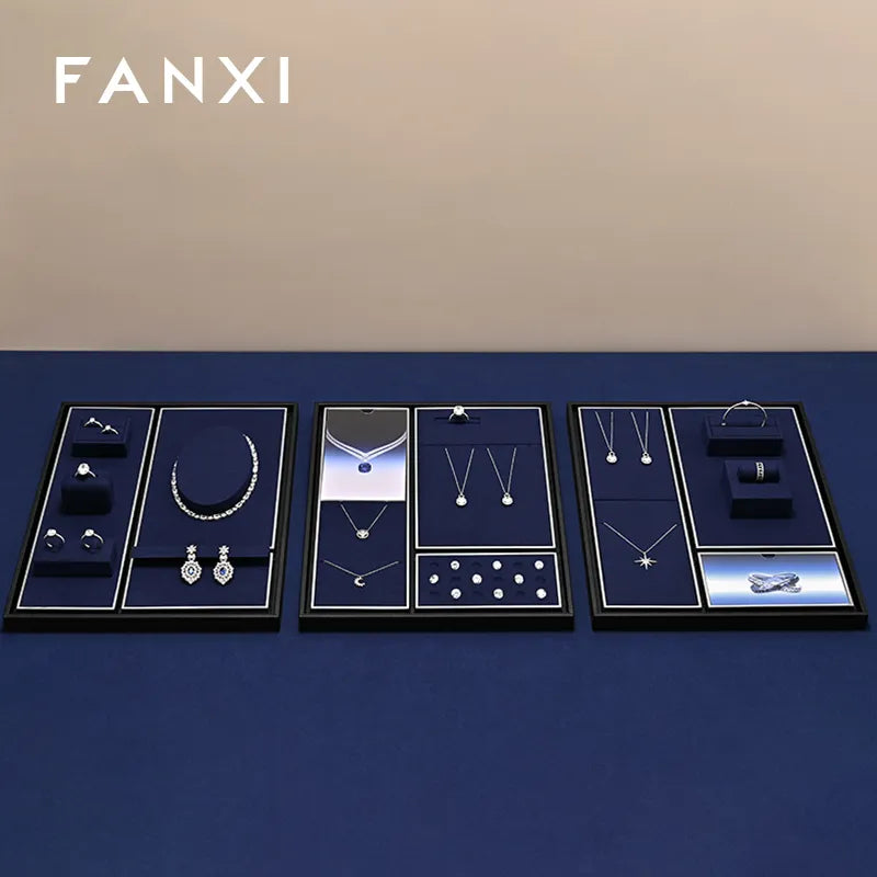 OIRLV Fashion Blue Metal Jewelry Combination Set :TT495