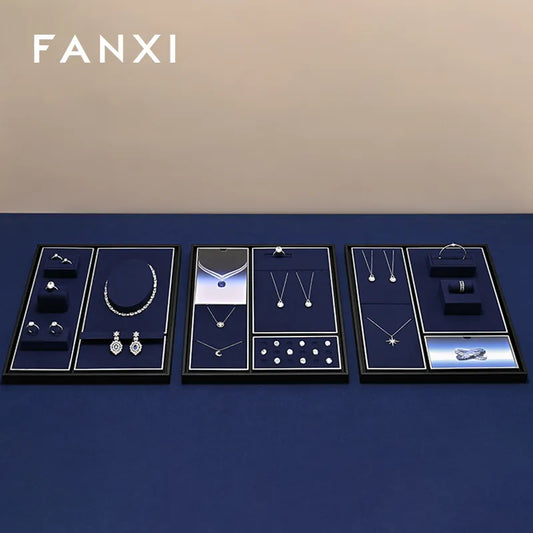 OIRLV Fashion Blue Metal Jewelry Combination Set :TT495