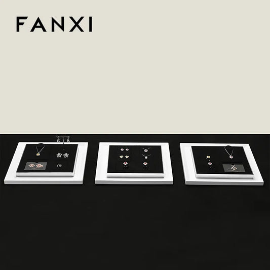 OIRLV high end Black Microfiber custom jewelry display :JS121