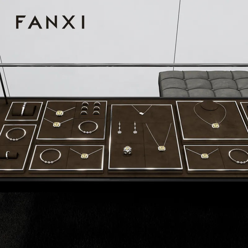OIRLV New arrival Coffee color metal Jewelry Display : TT407