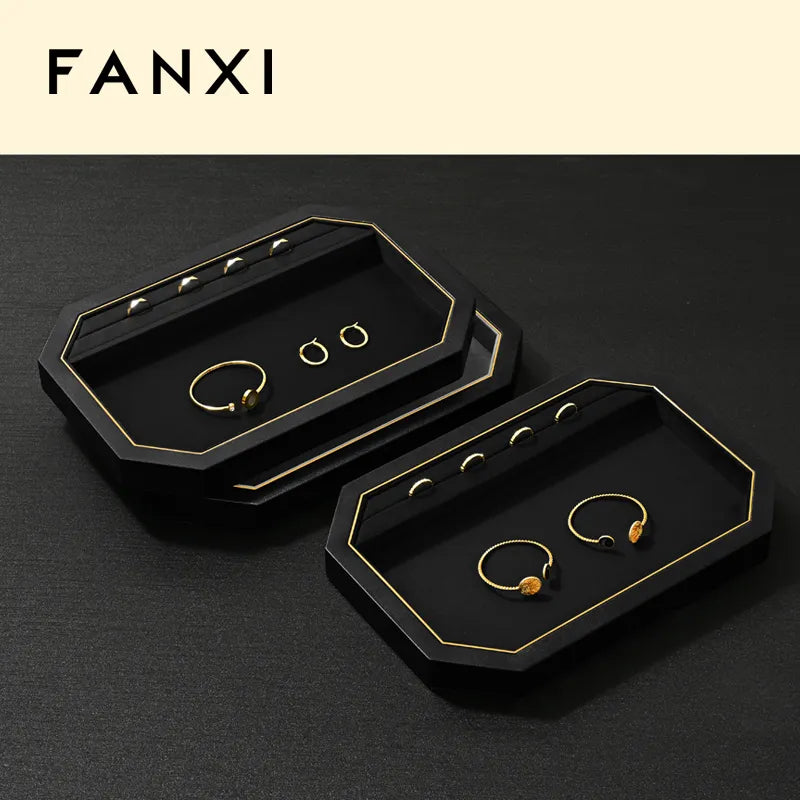 OIRLV Fashion Polychrome PU leather Jewelry Display Set :P234
