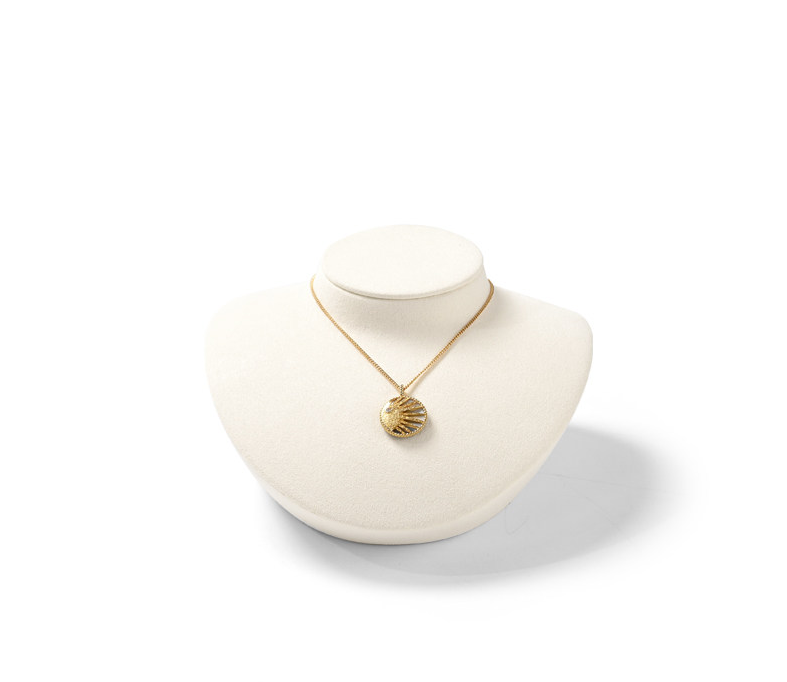 Wholesale Beige Microfiber display for necklace earrings：TT344