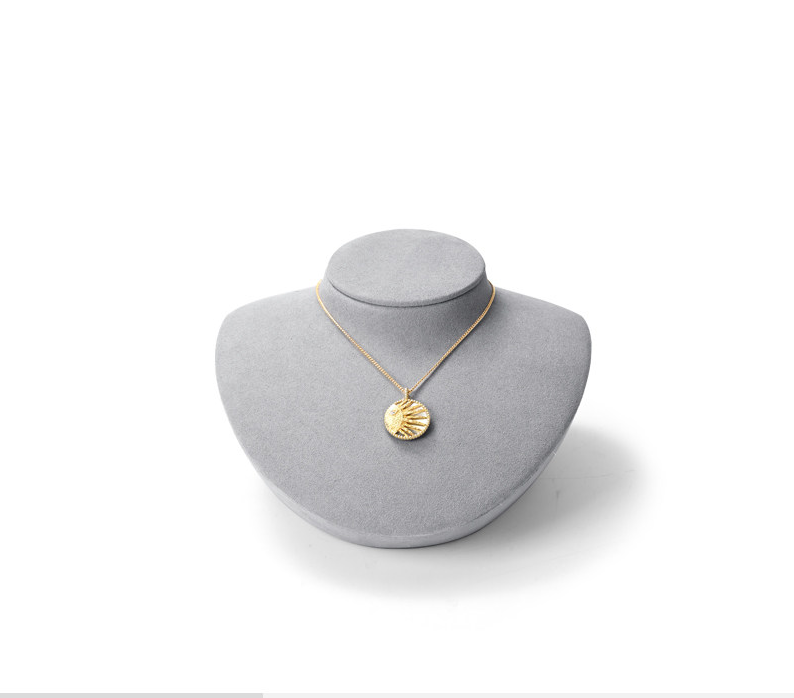 Microfiber Earrings Ring Necklace Jewelry Display Set TT348