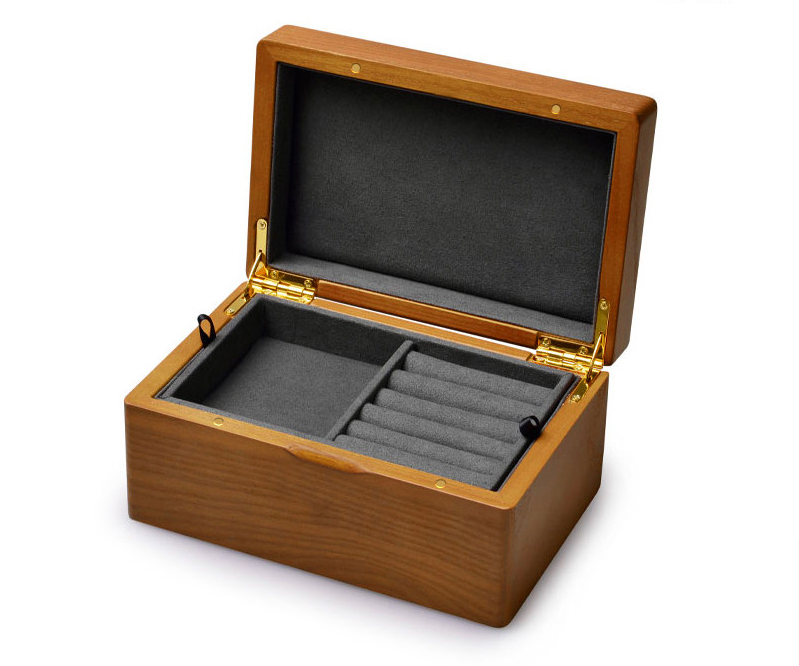 OIRLV Solid Wood Two-Tier Jewelry Storage Box ：SM151