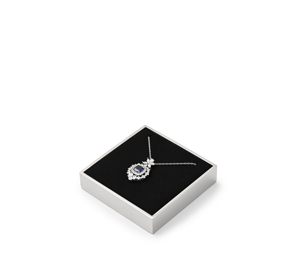 Black Microfiber Ring Earring Necklace Watch Jewelry Display Set TT193