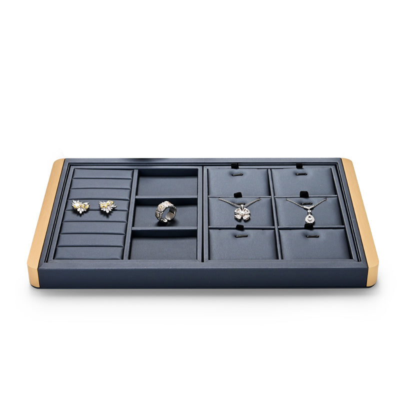 Blue and Gold Jewelry Storage Tray & Display Props