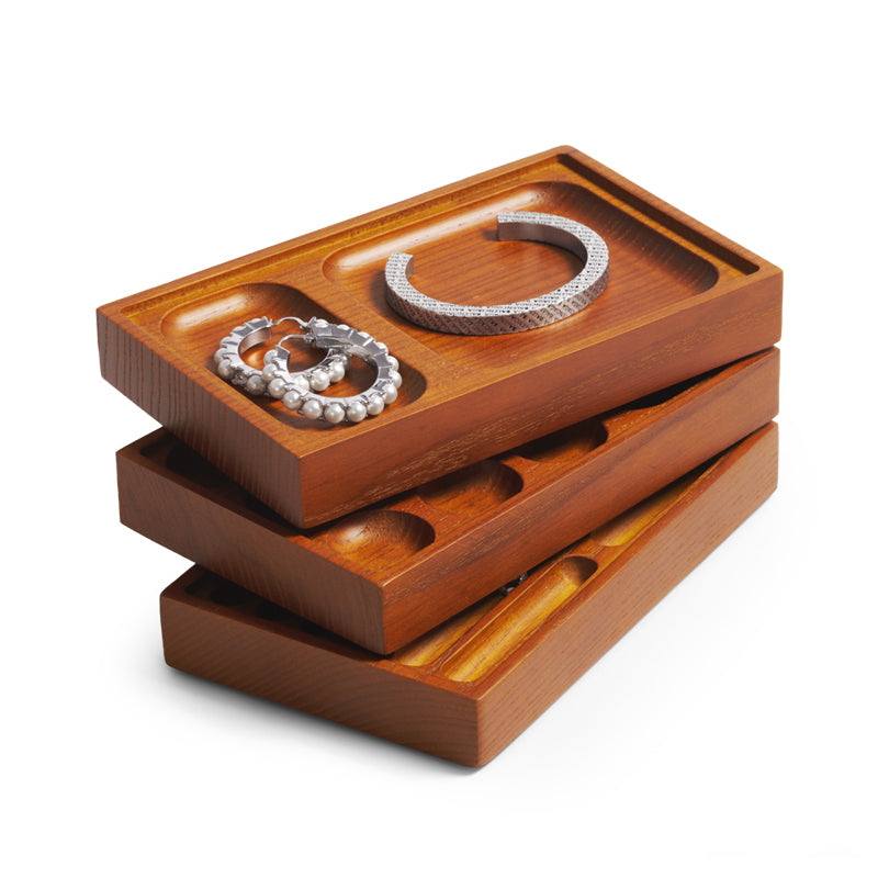 Stackable Ash Wood Jewelry Display Tray P096