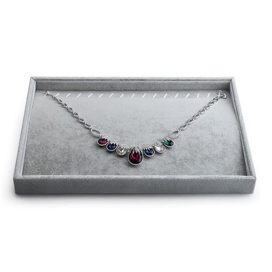Velvet Stackable Necklace Bracelet Jewelry Display Tray P00105