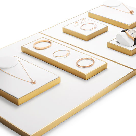 Luxury White Metal Jewelry display Set TT073