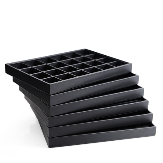 Stackable 6 Bracelet Small Tray, Allure Leatherette Trays