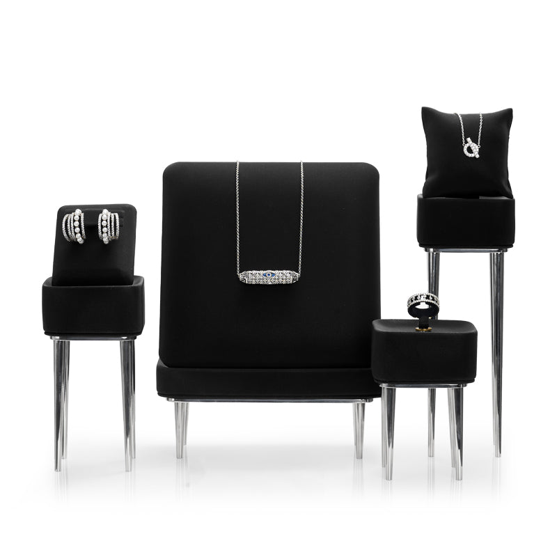 Luxury Black Jewelry Display Stand Set JS086