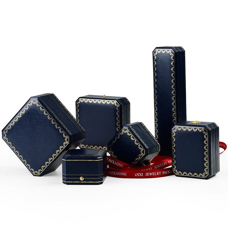 Royal Blue Octagonal Jewelry Gift Box H041