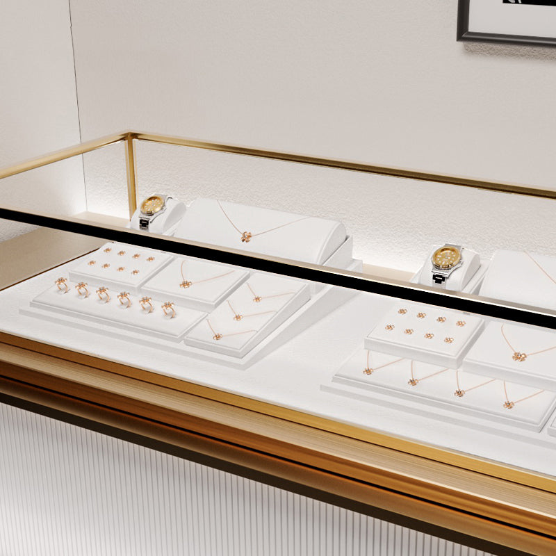 White pu leather ring jewelry display set TT134