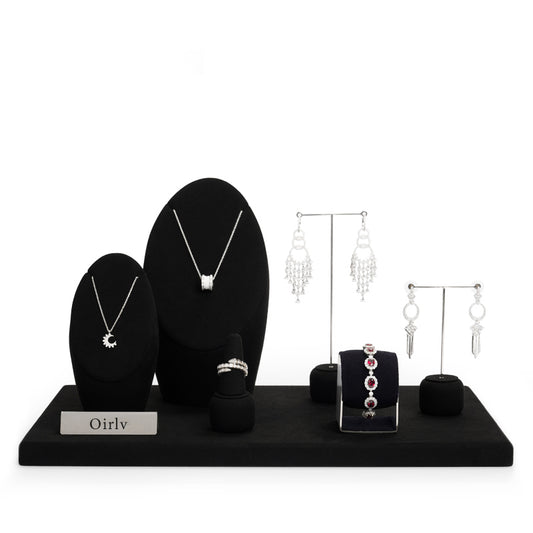 Unique Jewelry Displays in Black and White