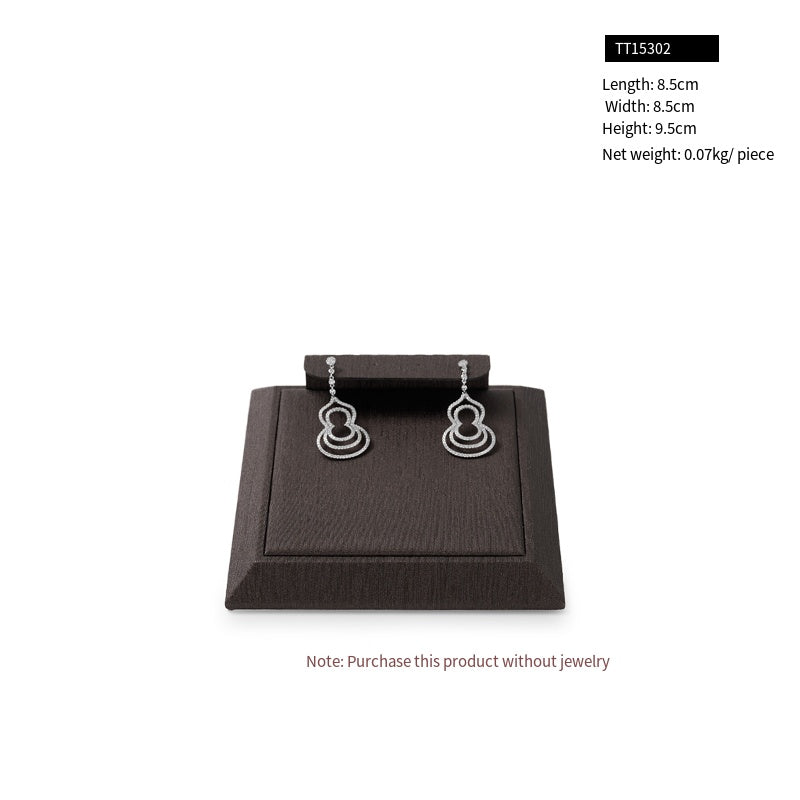 Coffee PU Leather Jewelry Display Set TT153