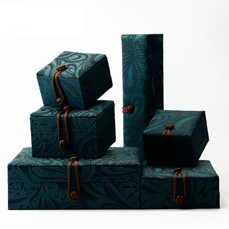 Silk Embroidered Jewelry Gift Box H034