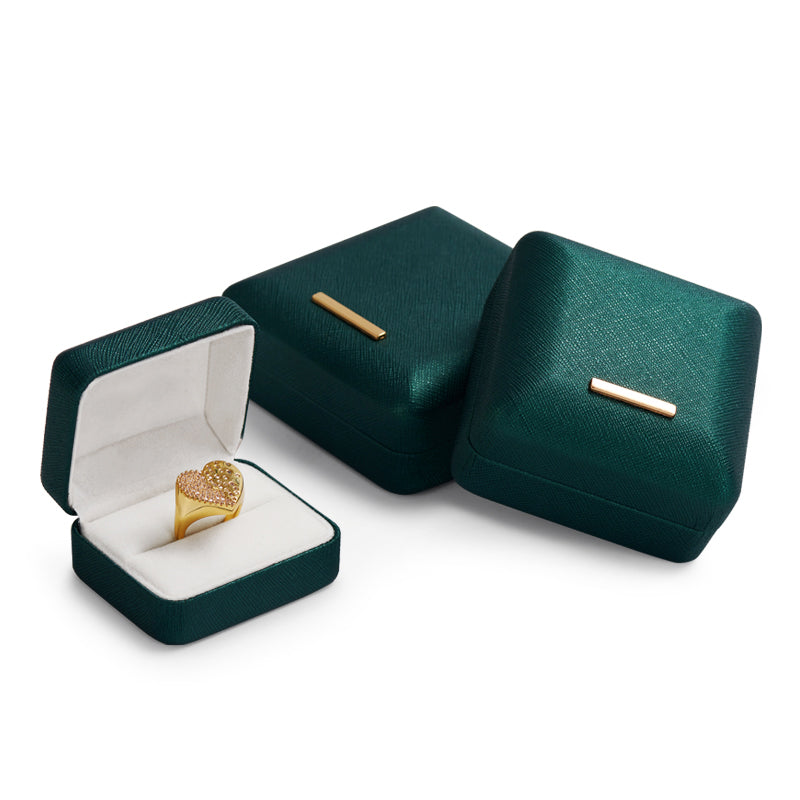 Luxury Green Leatherette Jewelry Box H135