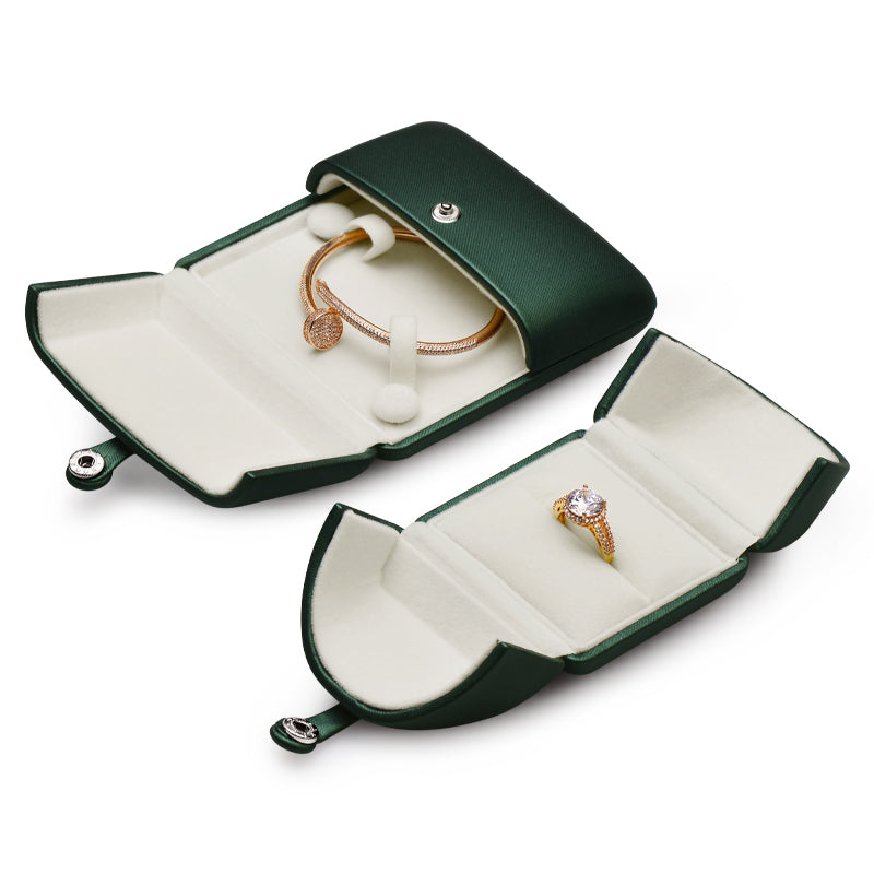 Emerald Green PU leather Jewelry Gift Box H109