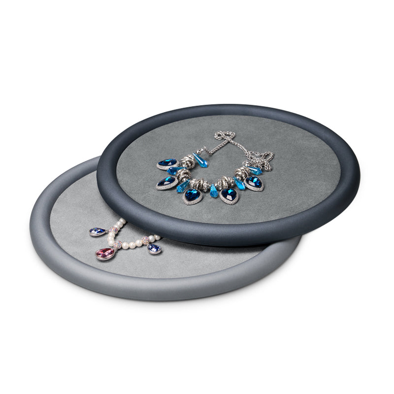 Round PU Leather Jewelry Display Tray P085