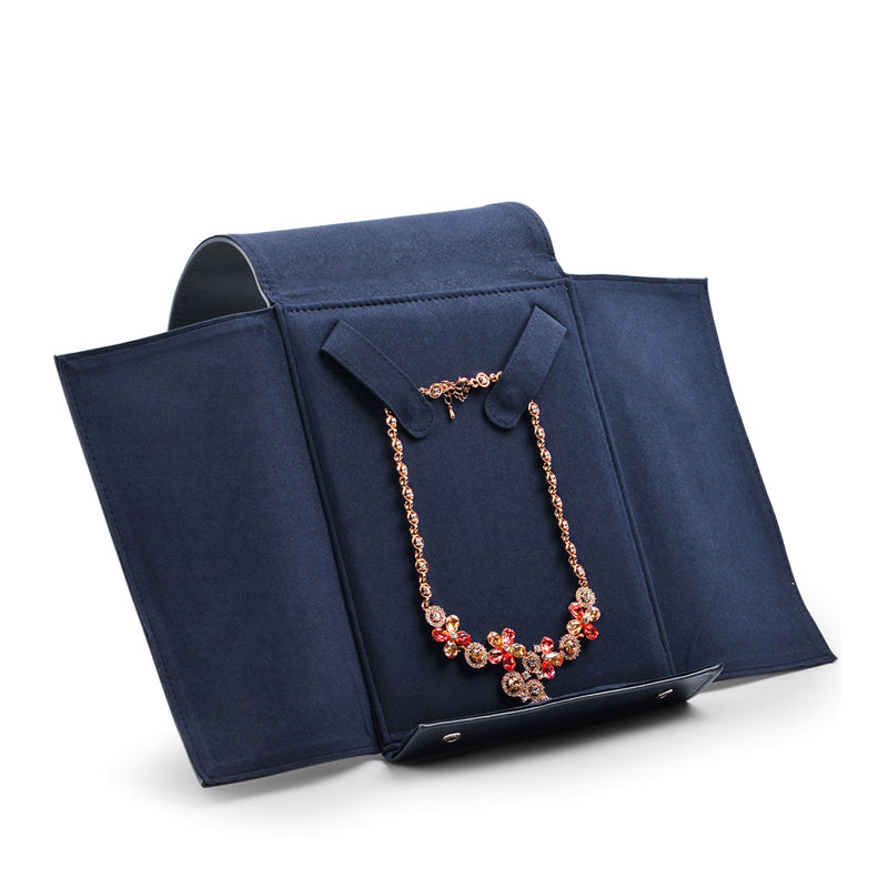 Blue Portable Necklace Jewelry Gift Bag D029