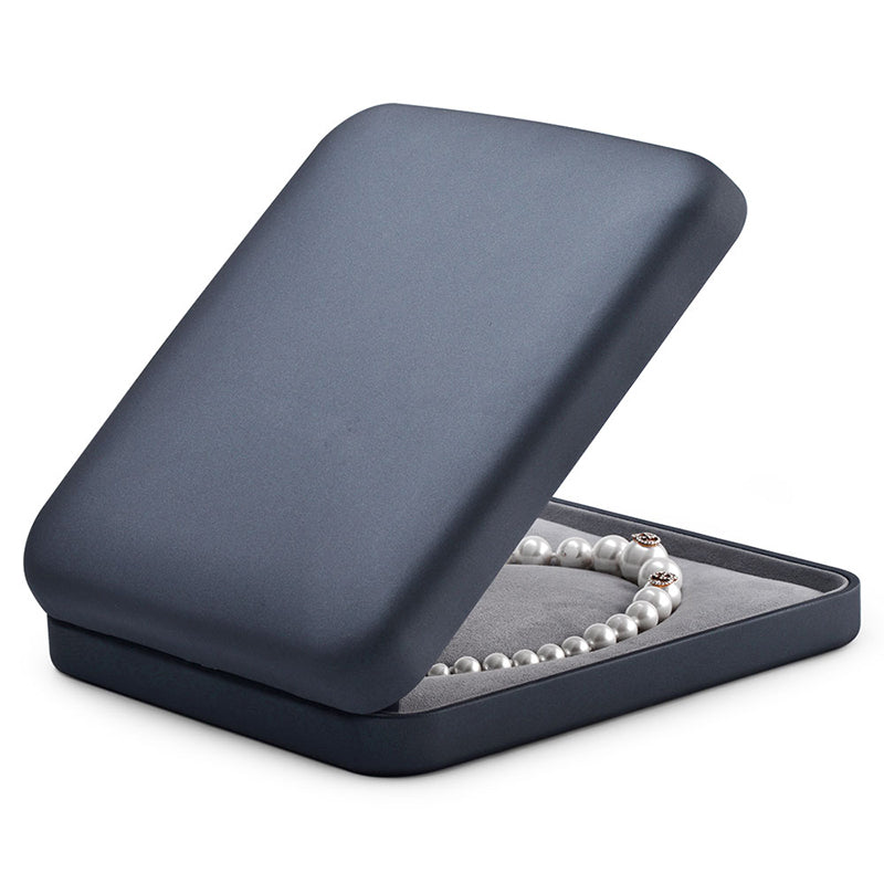 Dark Blue PU Leather Jewelry Storage Box H079