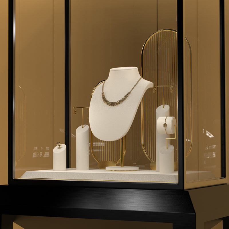 Luxury White Jewelry Display Set TT062
