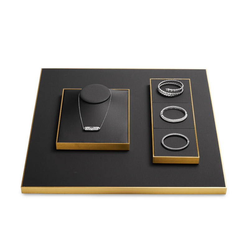 Luxury Black Metal Jewelry display Set TT074