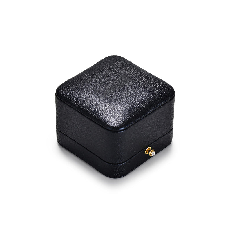 Black PU Leather Necklace Pendant Gift Box H127