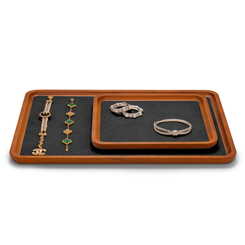 Dark Gray Small Wood Jewelry Display Tray SM13001