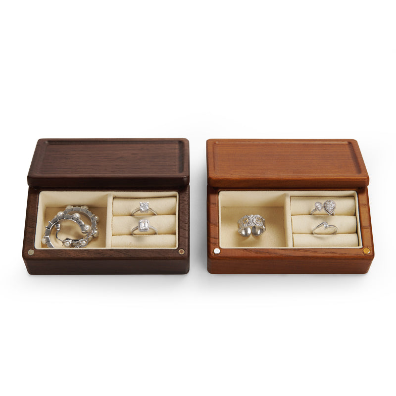 Solid Wood Jewelry Storage Box With Magnetic Cover SM163