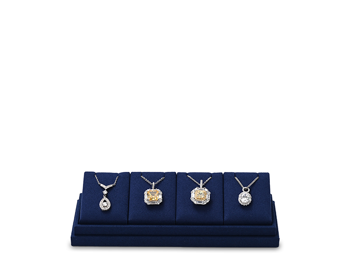 Blue Pendant Bracelet Earrings Ring Jewelry Display Set TT228