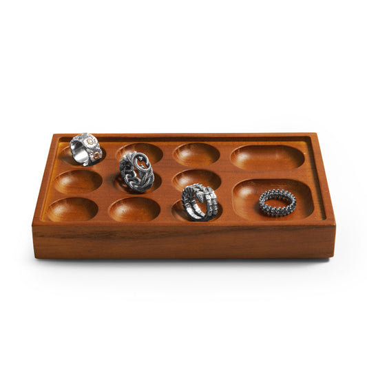 Stackable Ash Wood Jewelry Display Tray P096