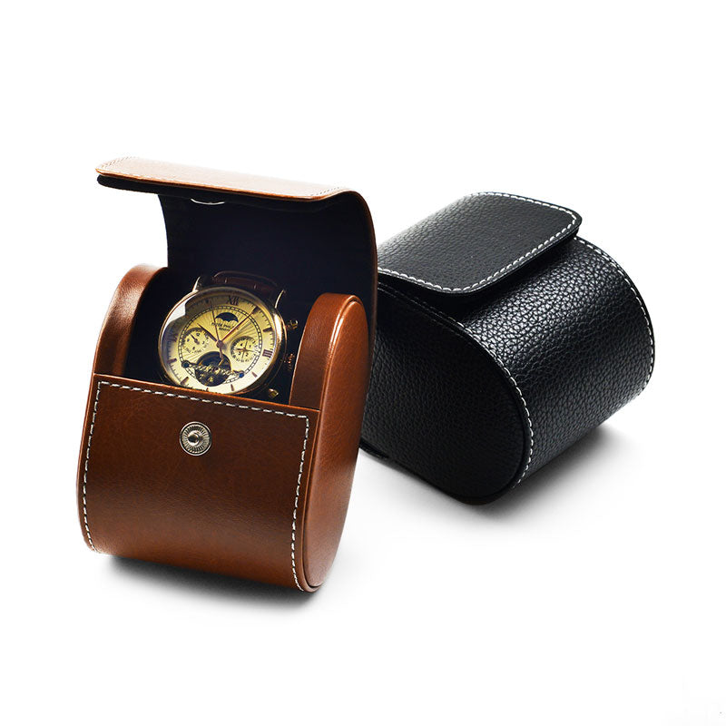 Portable Leatherette Watch Travel Box B009