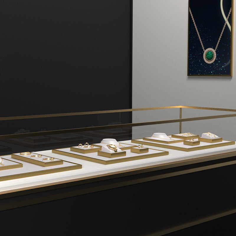 Luxury White Metal Jewelry display Set TT073