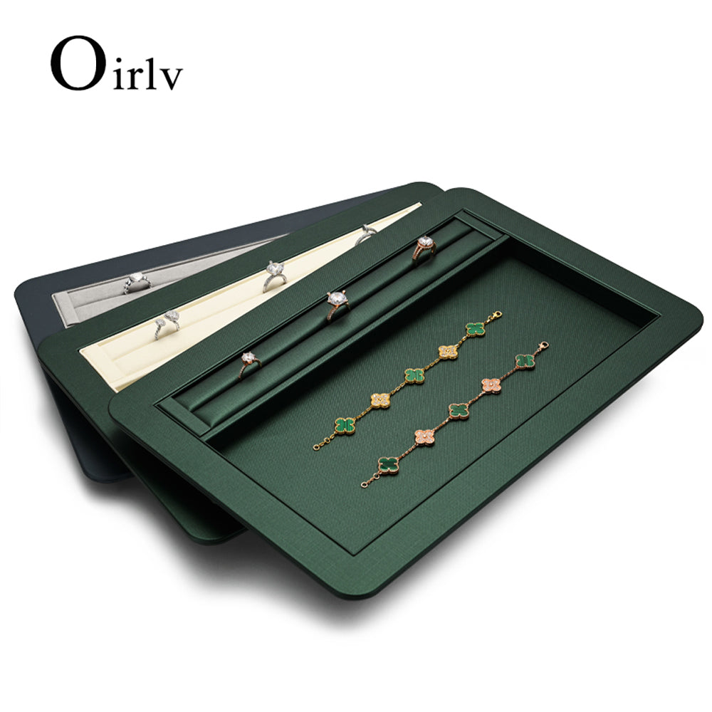 Jewelry Storage Display Tray Green P089