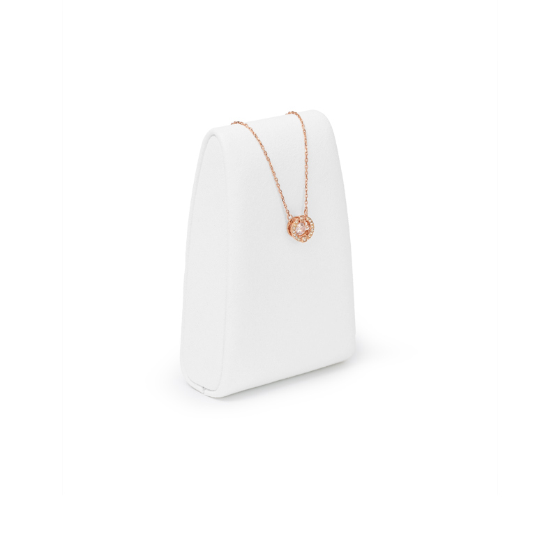 White Microfiber Jewelry Set TT110